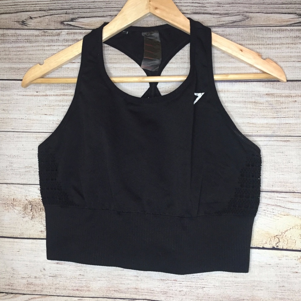 Black Longline Gymshark Sportsbra
